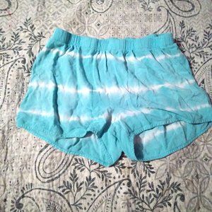 Blue Tie Die Shorts